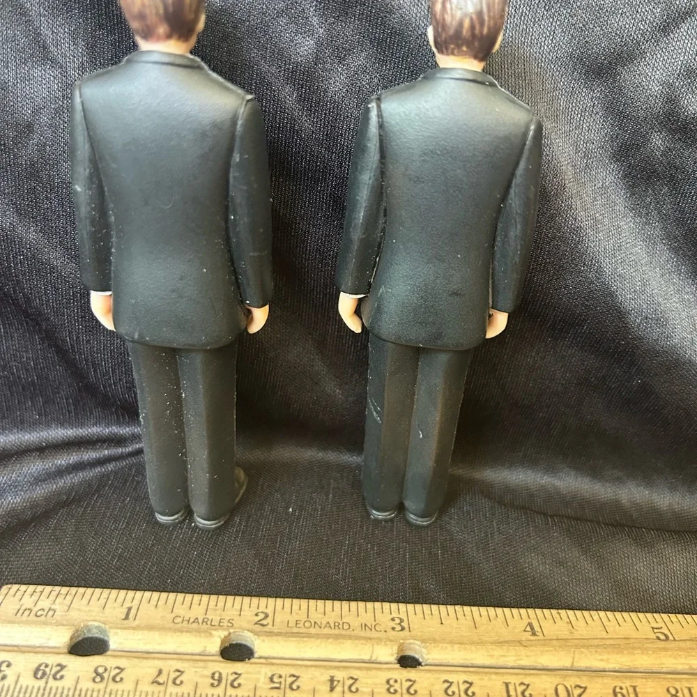 Elegant Black Suit Groom Figurines